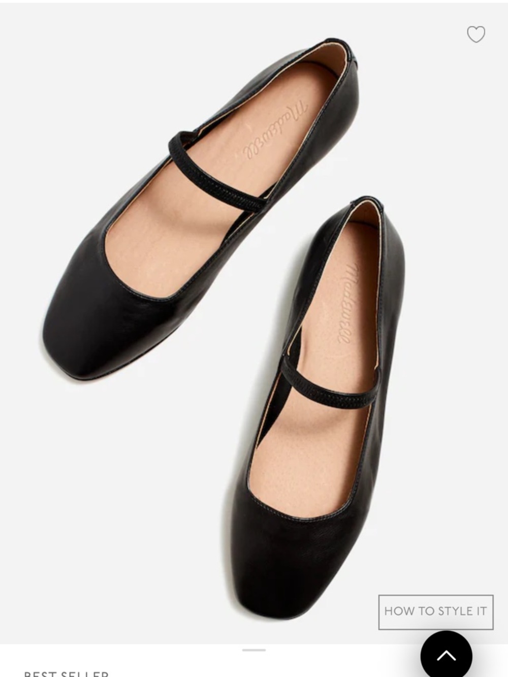 Madewell Black Greta Flats